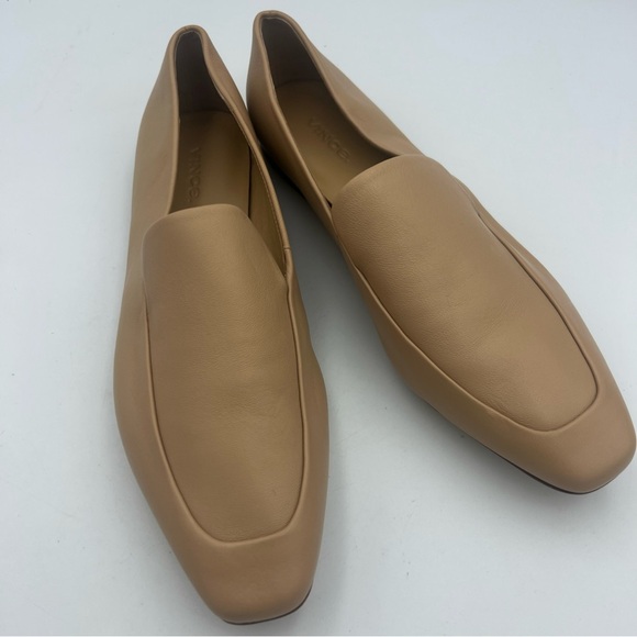 VINCE Brette Loafer ALL Leather Tan Women’s Size EU 38.5 US 8.5 Comfort NEW - Picture 16 of 16
